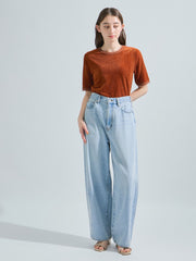 ミニドビーベロアTシャツ≪手洗い可能≫