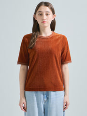 ミニドビーベロアTシャツ≪手洗い可能≫