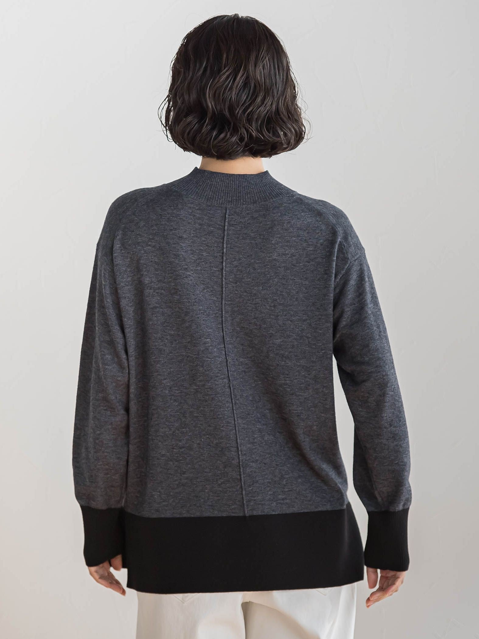 【新色追加】ファインウールハイネックニット