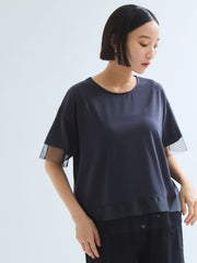 グログラン*チュールキリカエカットソー≪手洗い可能≫