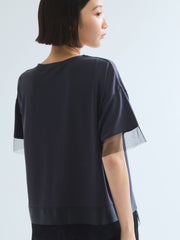グログラン*チュールキリカエカットソー≪手洗い可能≫