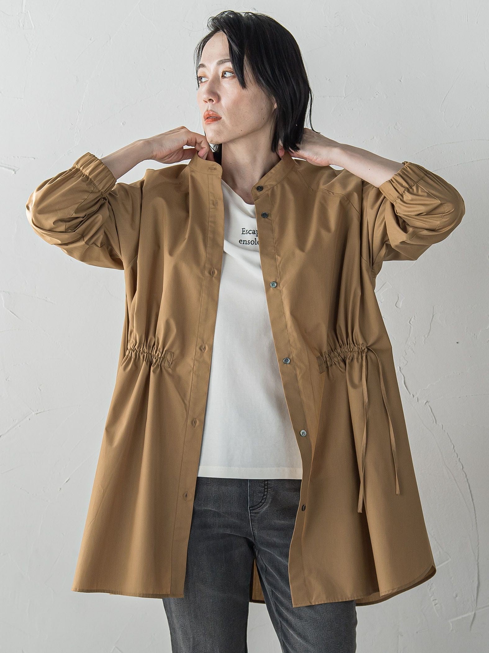 【WEB限定】“体型カバーも叶う”3WAYチュニックブラウス≪洗濯機で洗える≫