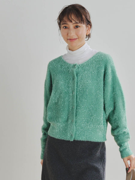 前後2WAYラメフェザーニット≪手洗い可能≫