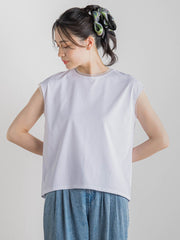 天竺シアー切替えTシャツ≪洗濯機で洗える≫