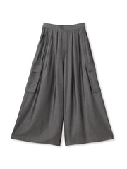 【新色追加】シャンブレーカーゴキュロットパンツ