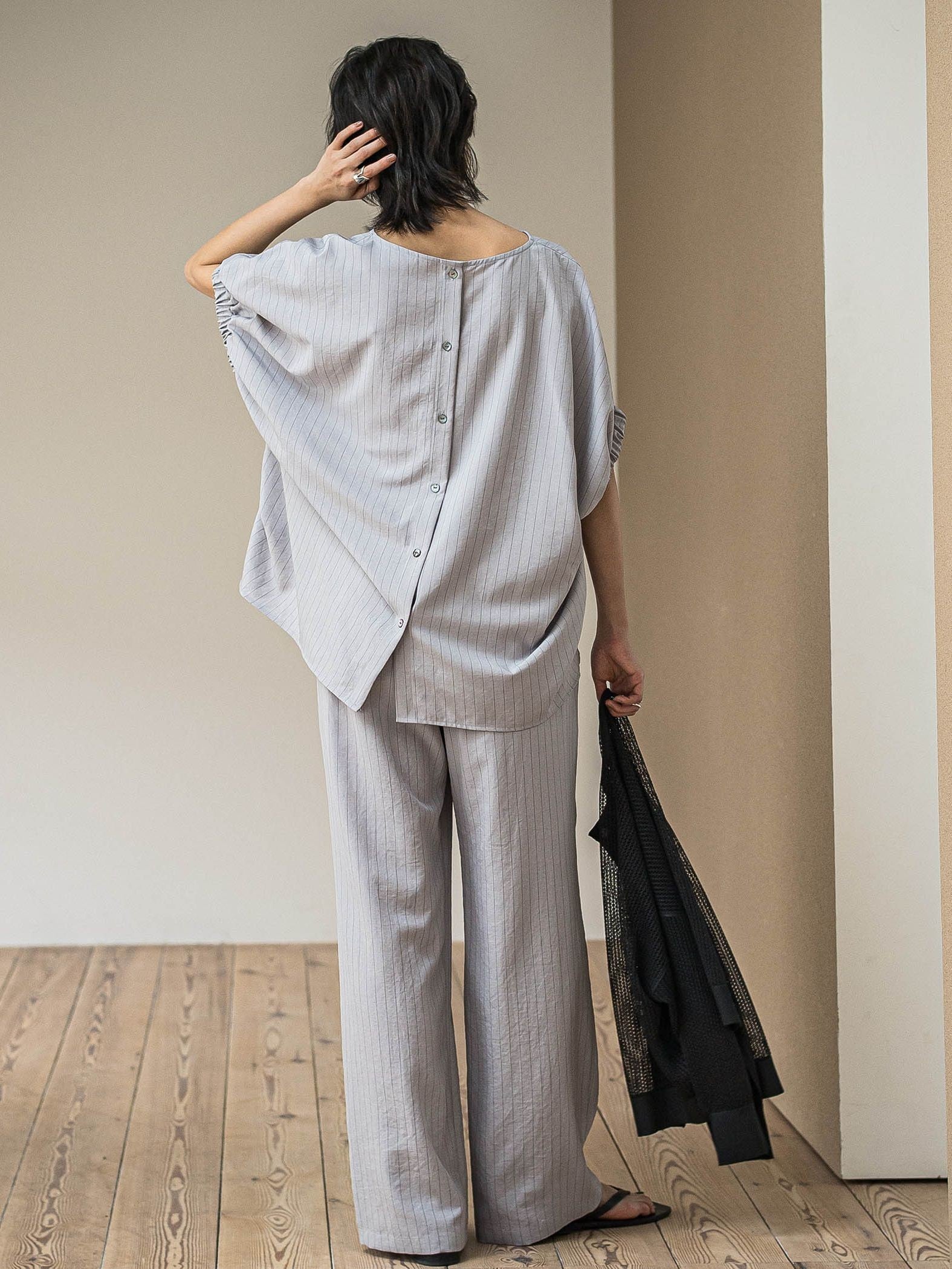 【新色追加】イージーワイドパンツ≪手洗い可能 / セットアップ対応≫