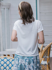 【WEB限定】35th Anniversaryロゴ刺繍Tシャツ≪洗濯機で洗える≫