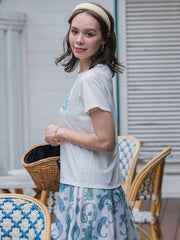【WEB限定】35th Anniversaryロゴ刺繍Tシャツ≪洗濯機で洗える≫