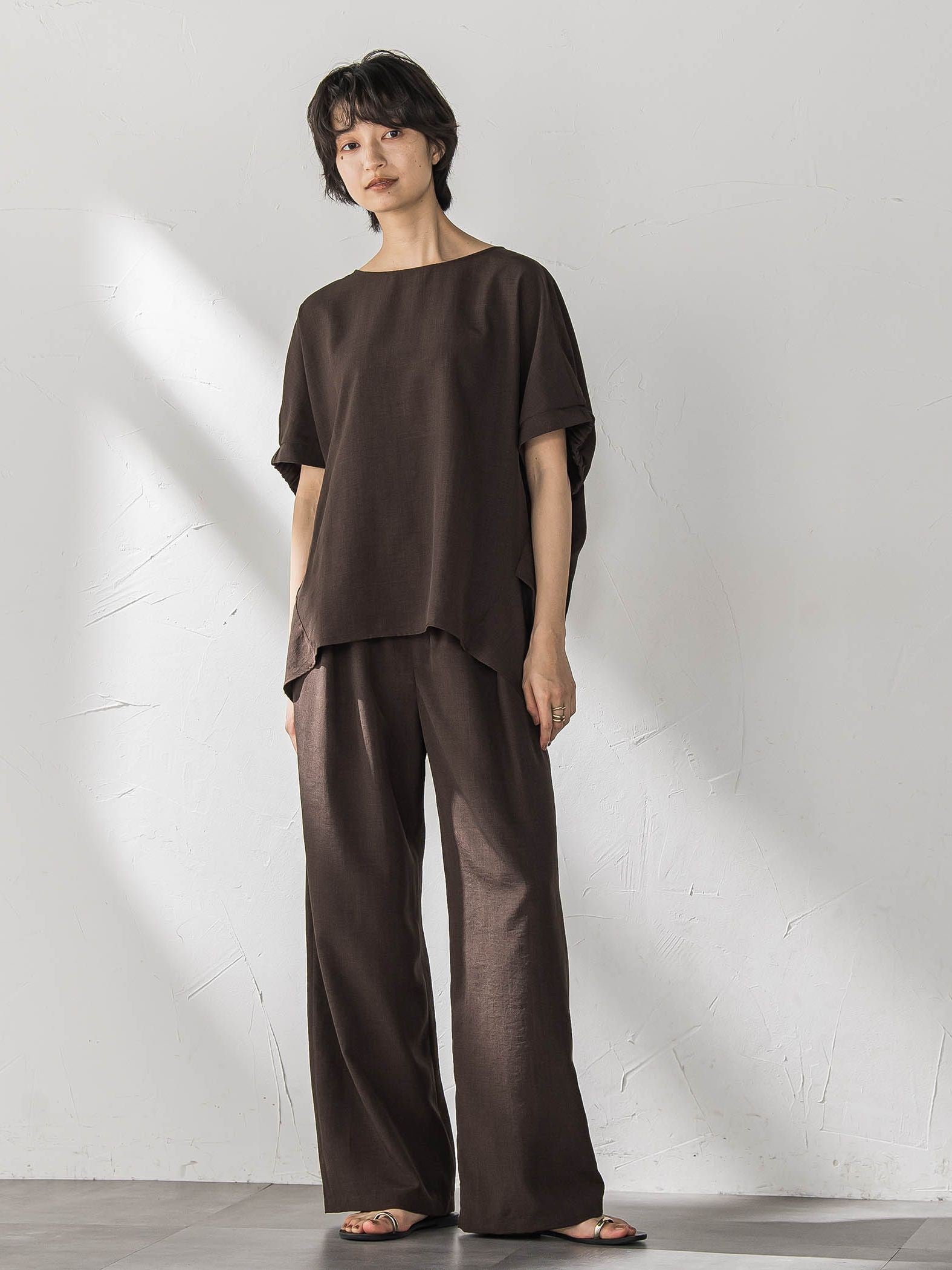 【新色追加】イージーワイドパンツ≪手洗い可能 / セットアップ対応≫