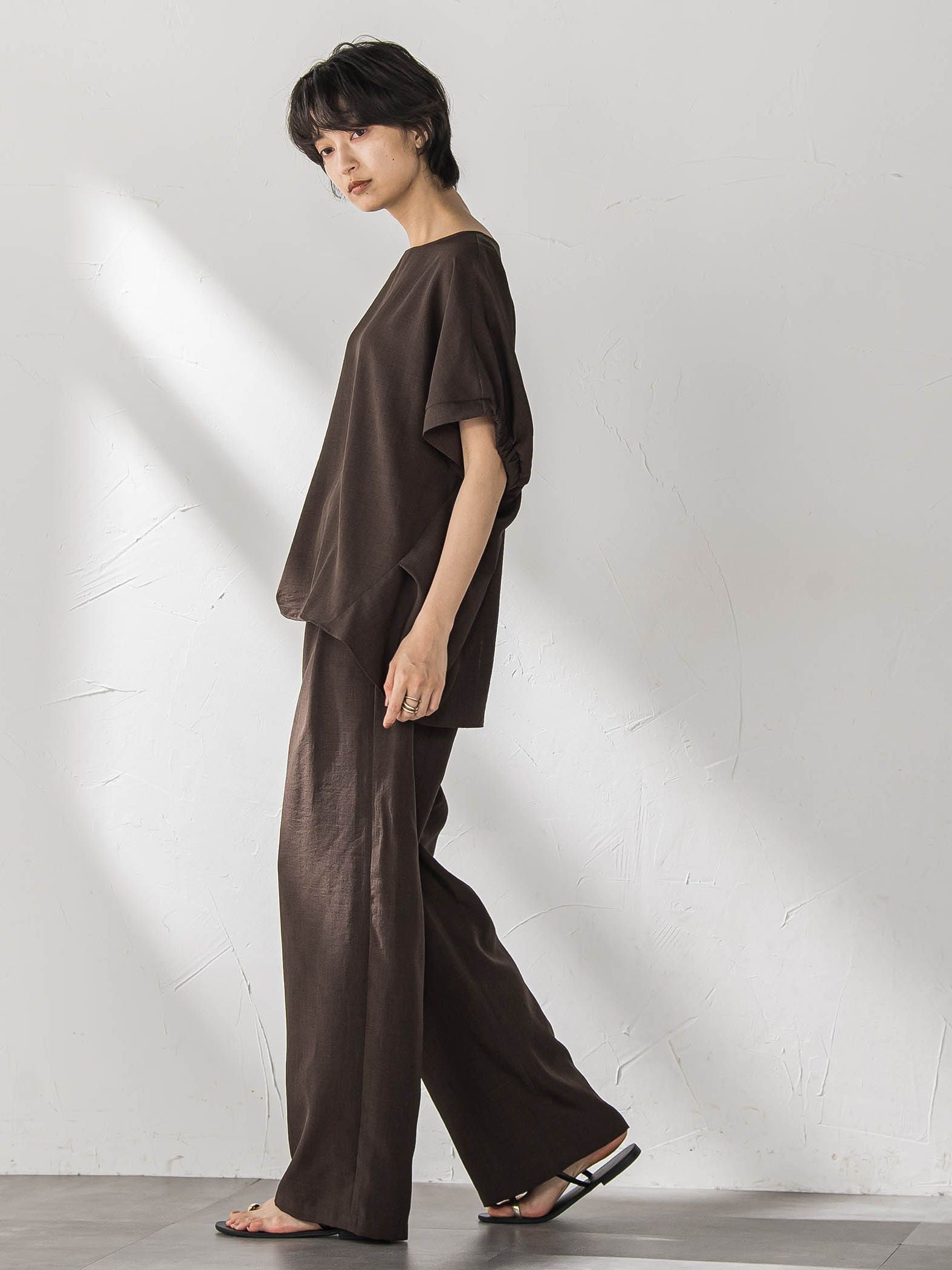 【新色追加】イージーワイドパンツ≪手洗い可能 / セットアップ対応≫