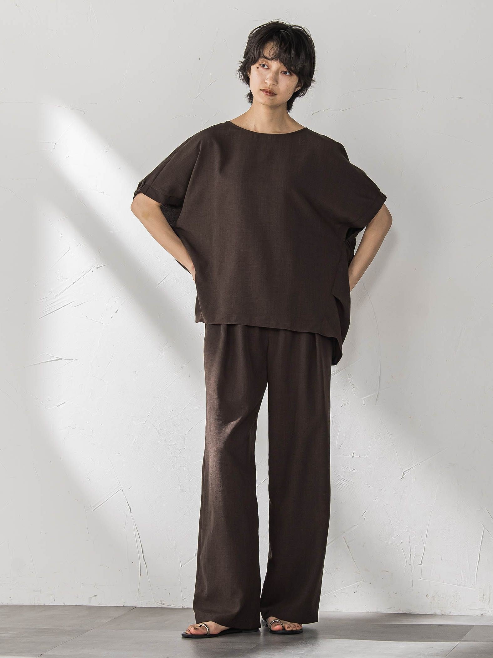 【新色追加】イージーワイドパンツ≪手洗い可能 / セットアップ対応≫