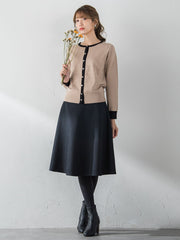 【XSサイズ展開あり】冬仕様 美シルエットフレアスカート ≪洗濯機で洗える≫