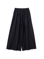 【カタログ掲載】フレアヘムキュロットパンツ≪洗濯機で洗える≫