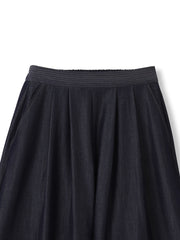 【カタログ掲載】フレアヘムキュロットパンツ≪洗濯機で洗える≫