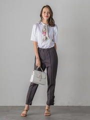 LADY&HORSEスカーフ付きカットソー≪洗濯機で洗える≫