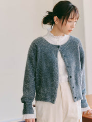 前後2WAYラメフェザーニット≪手洗い可能≫