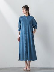 【WEB限定】【新色追加】【11号あり】ベルト付きドライタッチワンピース≪接触冷感/洗濯機で洗える≫