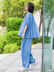 【WEB限定】ウエストギャザーワイドパンツ≪手洗い可能≫