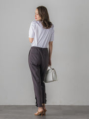 LADY&HORSEスカーフ付きカットソー≪洗濯機で洗える≫