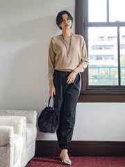 【WEB限定】<洗えるニット/Lサイズあり>大人美人ニット