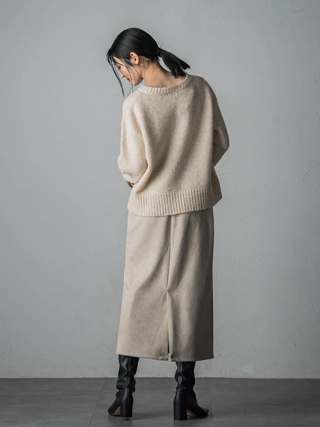【WEB限定】≪洗えるニット/Lサイズあり≫カジュアルモヘヤニット