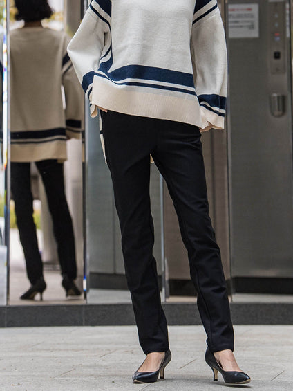 【WEB限定】”楽暖”裏起毛ハイテンションパンツ≪洗濯機で洗える≫