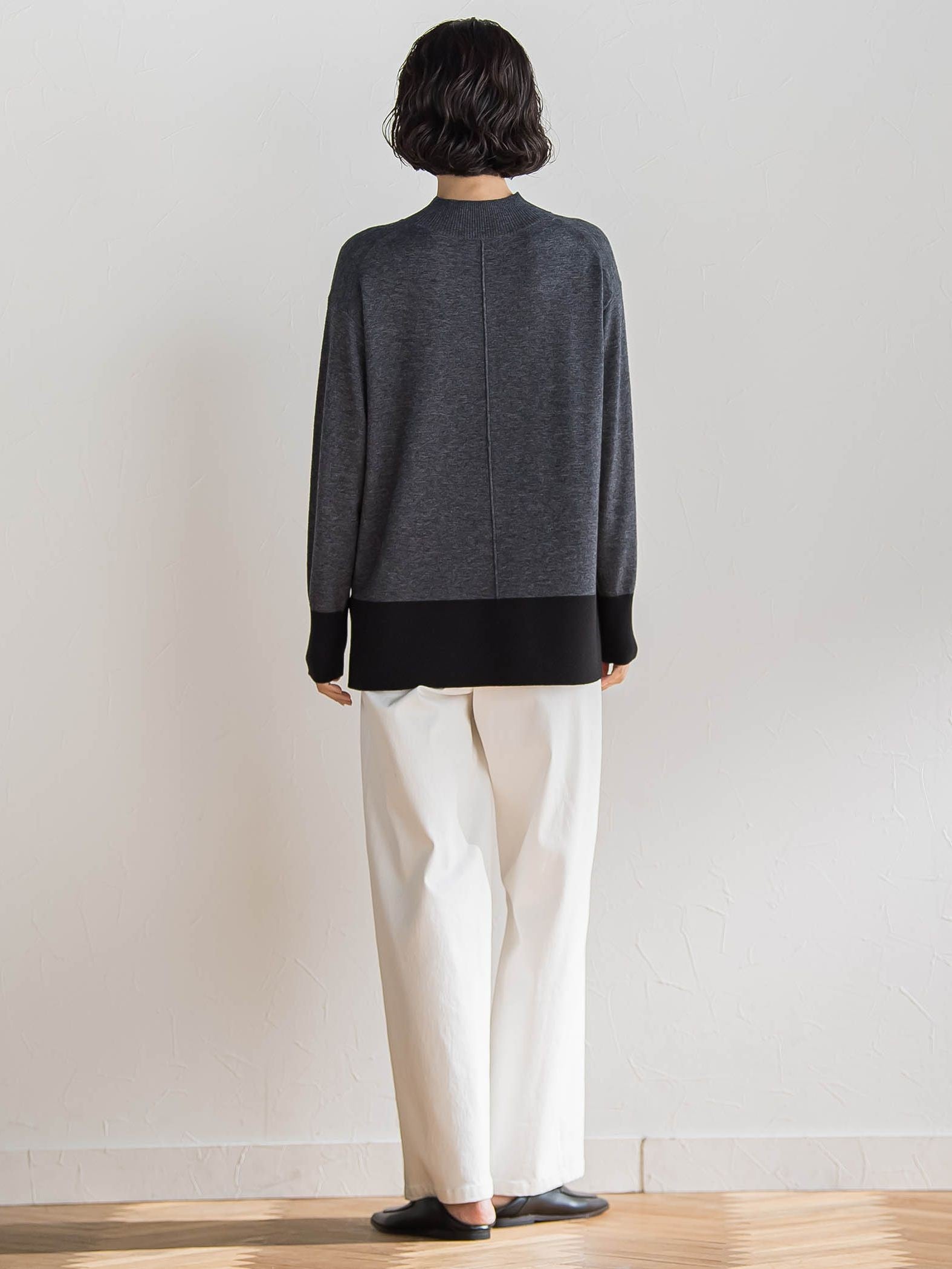 【新色追加】ファインウールハイネックニット