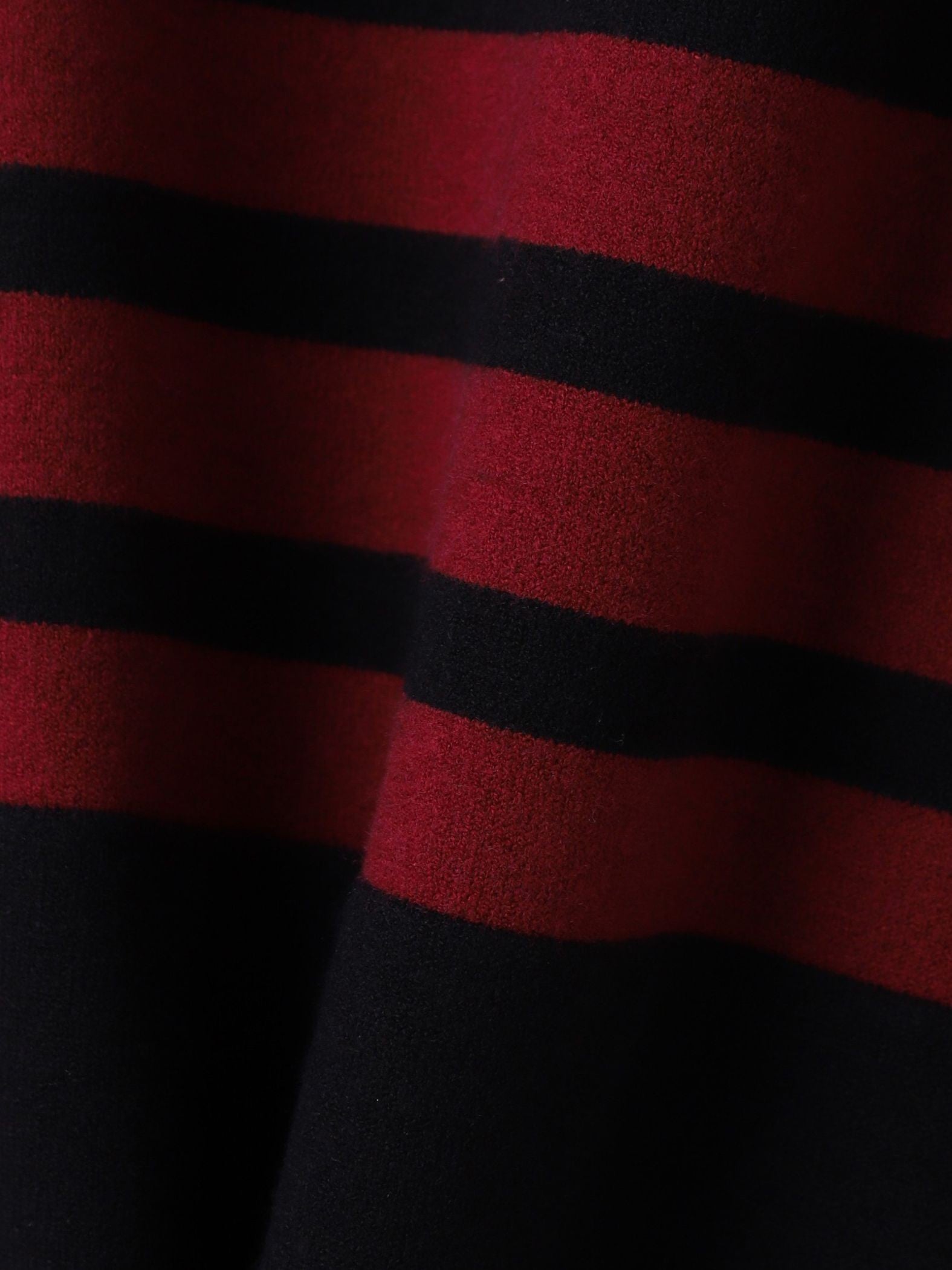 【ふわもち】ボーダーニット≪洗濯機で洗える≫