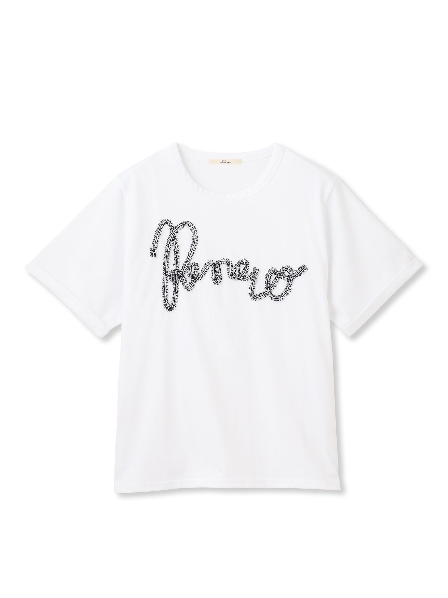 フリンジコードロゴTシャツ≪手洗い可能≫