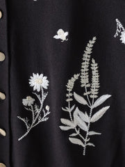【新色追加】ハーブ刺繍カーディガン≪手洗い可能≫