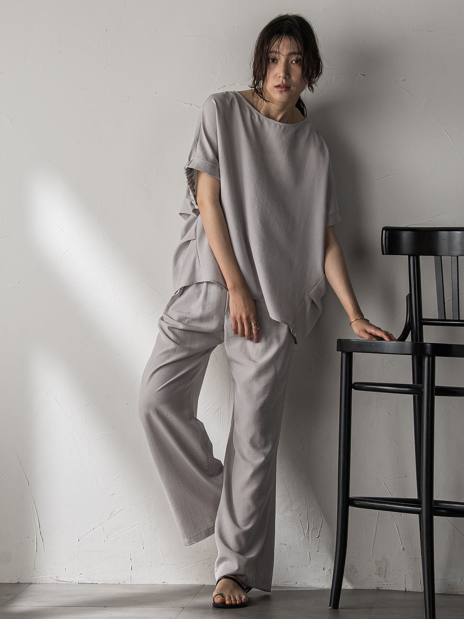 【新色追加】イージーワイドパンツ≪手洗い可能 / セットアップ対応≫