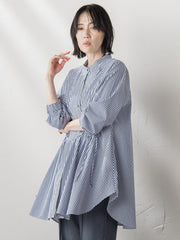 【WEB限定】“体型カバーも叶う”3WAYチュニックブラウス≪洗濯機で洗える≫