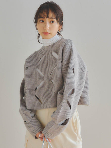 スラッシュニットプルオーバー≪手洗い可能≫
