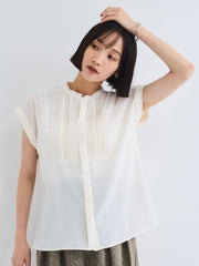 ハシゴレースフレンチスリーブブラウス≪手洗い可能≫