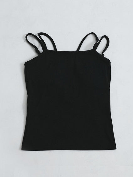 カップ付きストラップキャミソール≪手洗い可能≫