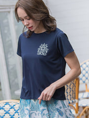 【WEB限定】35th Anniversaryロゴ刺繍Tシャツ≪洗濯機で洗える≫