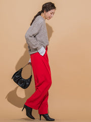【ざっくりメッシュが可愛い】メッシュラメニット《手洗い可能》