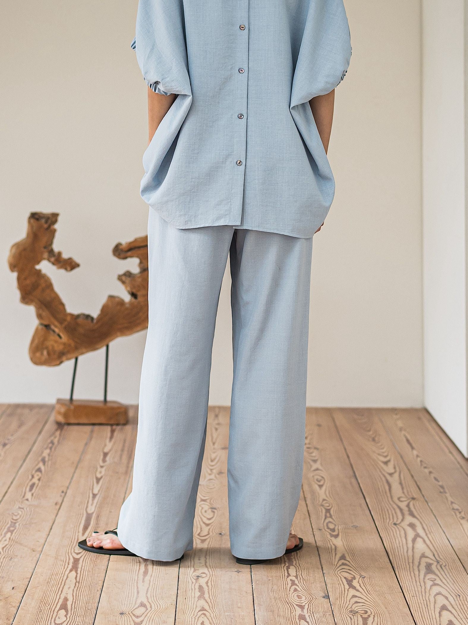 【新色追加】イージーワイドパンツ≪手洗い可能 / セットアップ対応≫