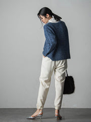 【WEB限定】≪洗えるニット/Lサイズあり≫カジュアルモヘヤニット