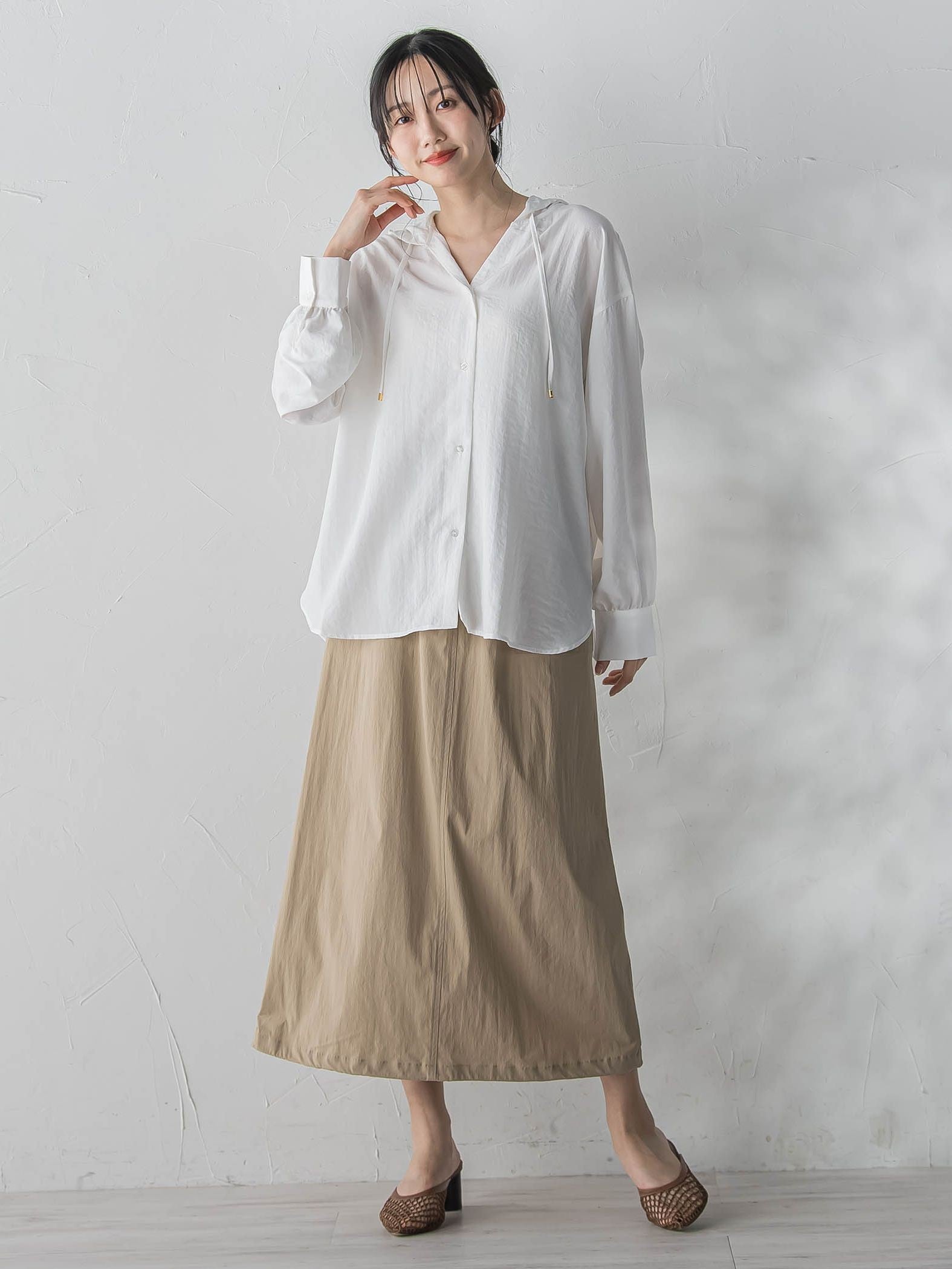 【WEB限定】ストレッチタフタスカート