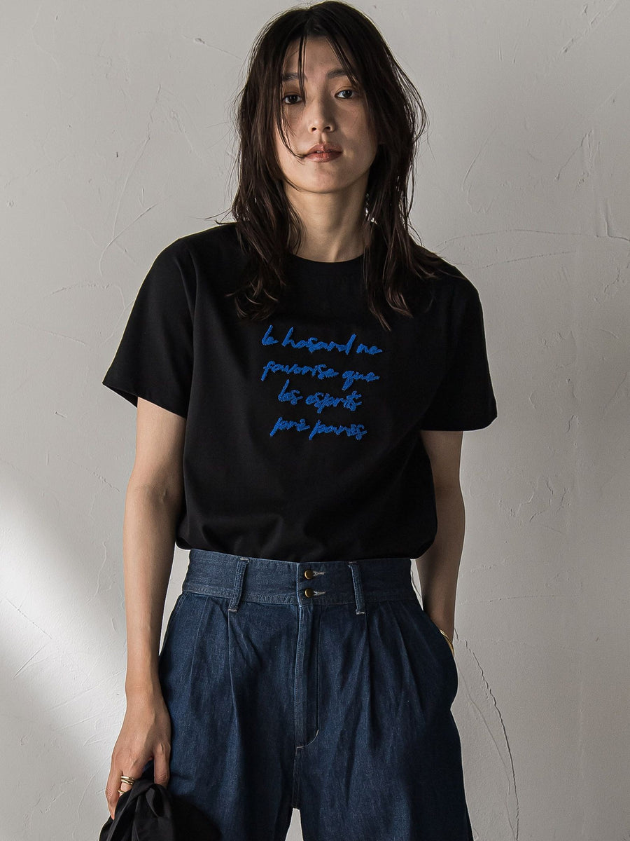 ブラシ刺繍ロゴTシャツ≪手洗い可能≫ ブラシ刺繍ロゴTシャツ≪手洗い可能≫ | MAYSON GREY（メイソン