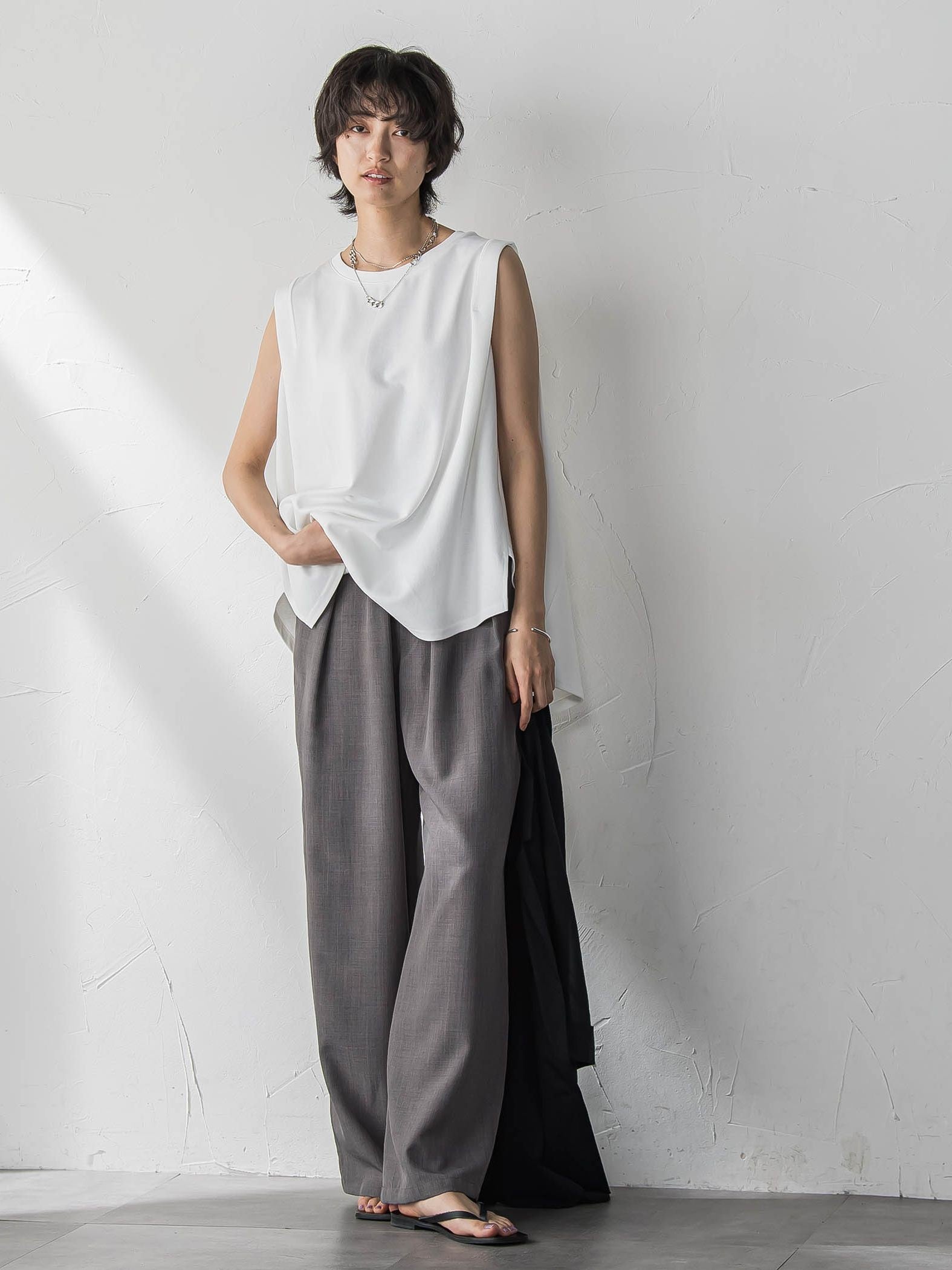 【新色追加】イージーワイドパンツ≪手洗い可能 / セットアップ対応≫