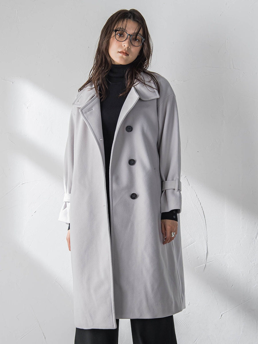 フェイクウールスタンドカラーコート | MAYSON GREY（メイソングレイ