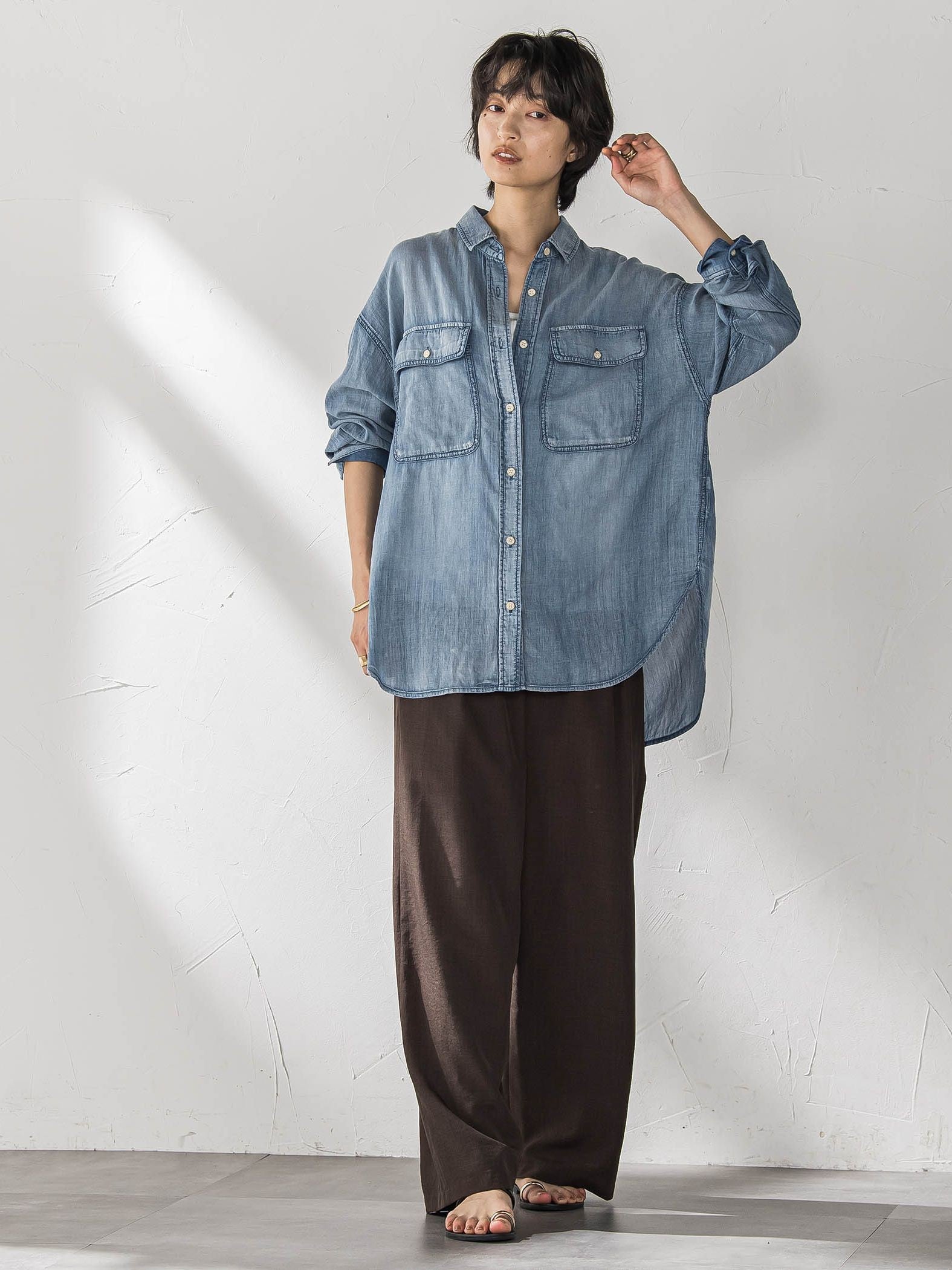 【新色追加】イージーワイドパンツ≪手洗い可能 / セットアップ対応≫