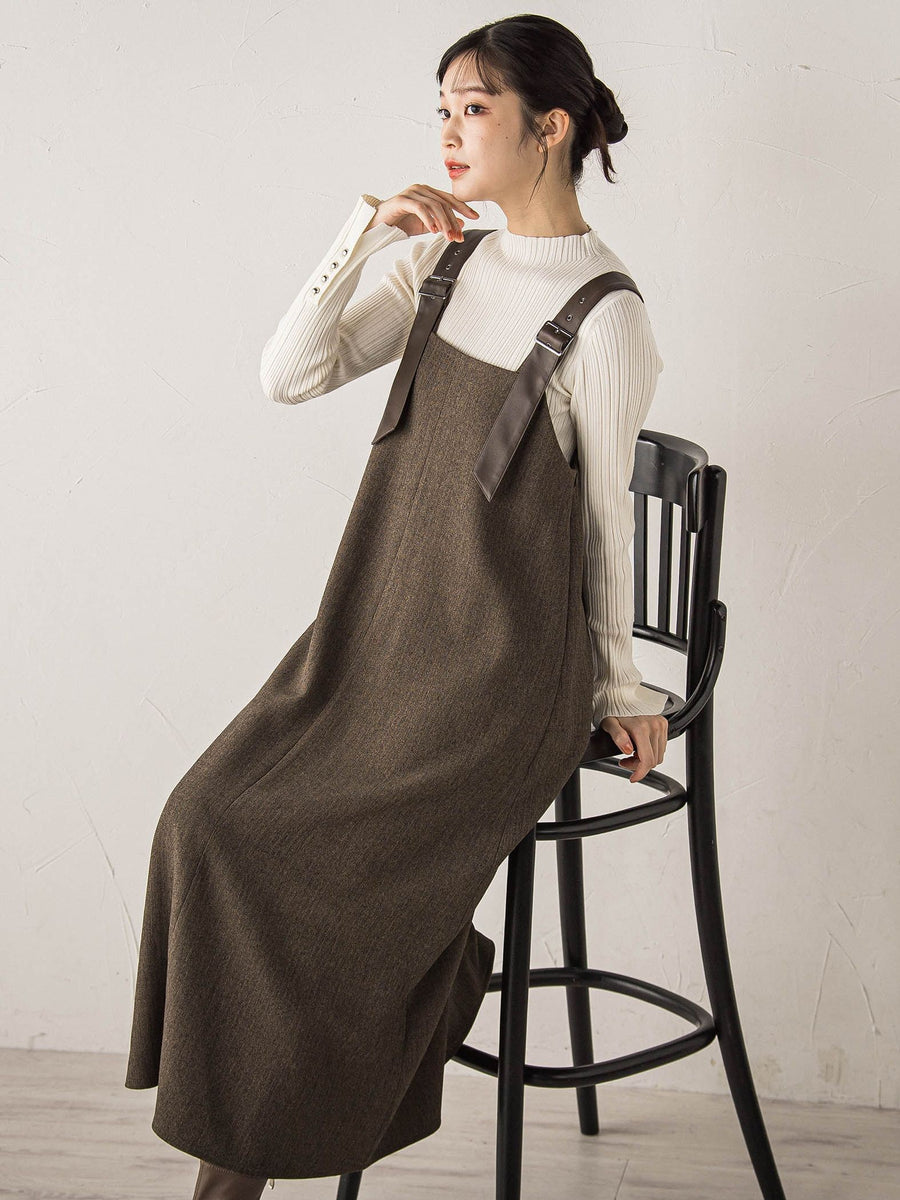 COMME desGARCONS ジャンスカ ミックスツイード×レザーライクジャンスカ≪洗濯機で洗える≫ | Droite