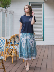 【WEB限定】35th Anniversaryロゴ刺繍Tシャツ≪洗濯機で洗える≫