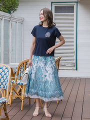 【WEB限定】35th Anniversaryロゴ刺繍Tシャツ≪洗濯機で洗える≫