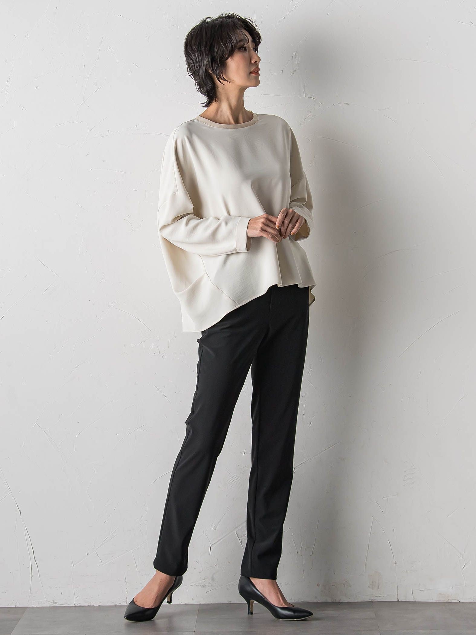 ハイストレッチカルゼブラウス