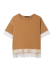 グログラン*チュールキリカエカットソー≪手洗い可能≫