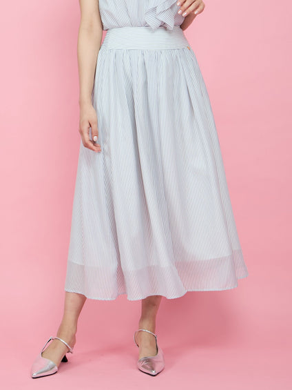 シアーストライプスカート≪セットアップ対応/手洗い可能≫